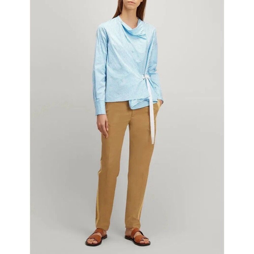 JOSEPH Twill Chino Fever Tuxedo Trouser (Sz FR 36 Or Small) Camel 100% Cotton